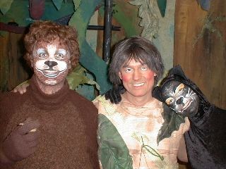 Mogli mit Balu und Bagheera